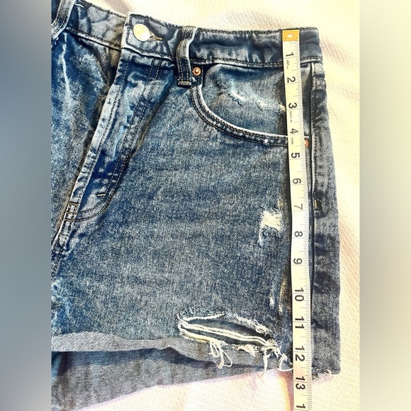 Wild Fable Denim Distressed Highest Rise Cutoff Women's Shorts Size 10 - Picture 14 of 15